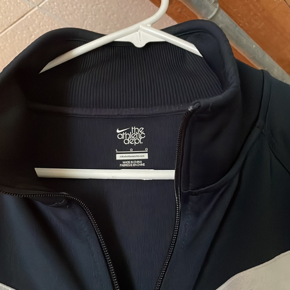 Excellent Euc Nike Polyester Track Jacket, Dark N… - image 2